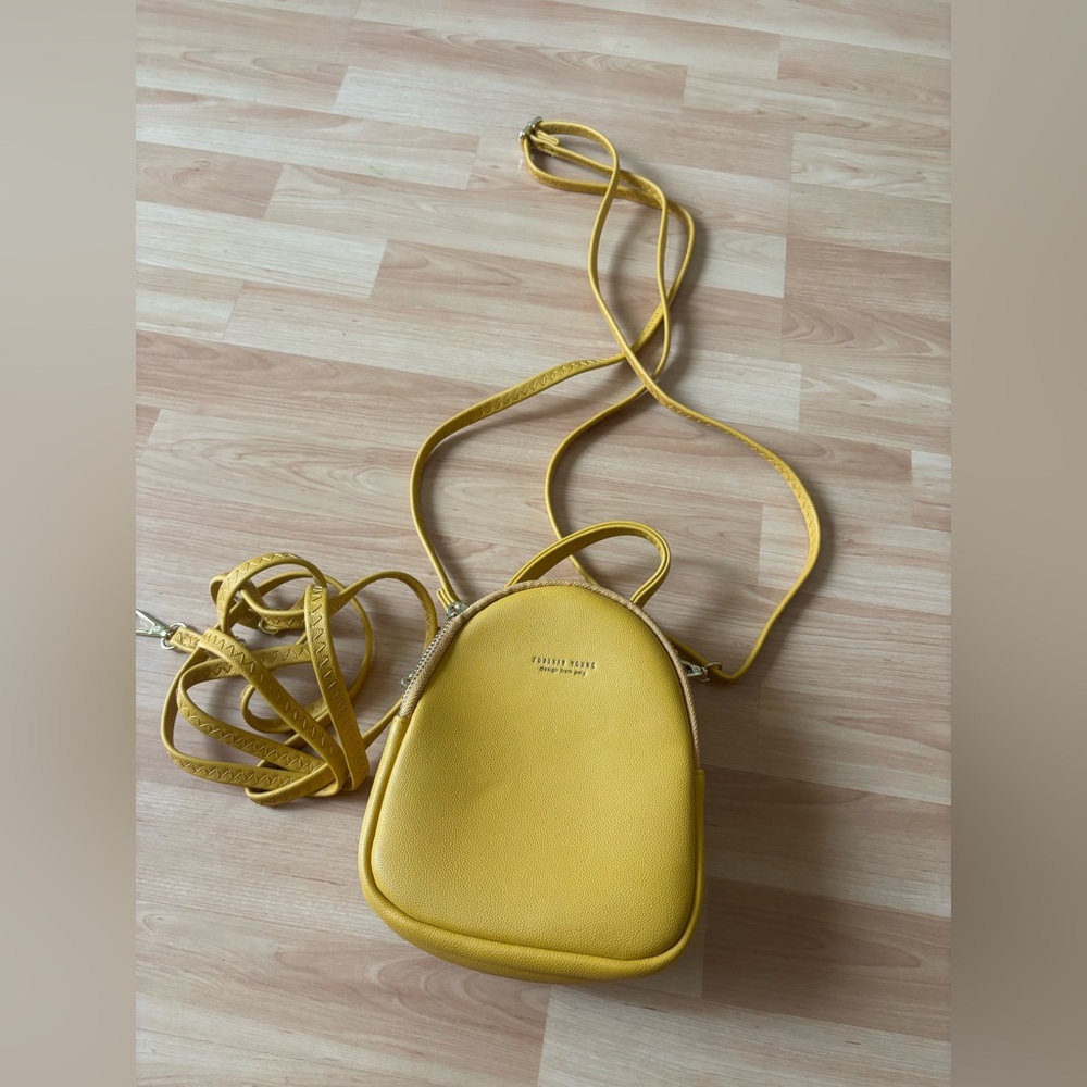 Mustard/Gold‎ color Multi use   Crossbody Bag